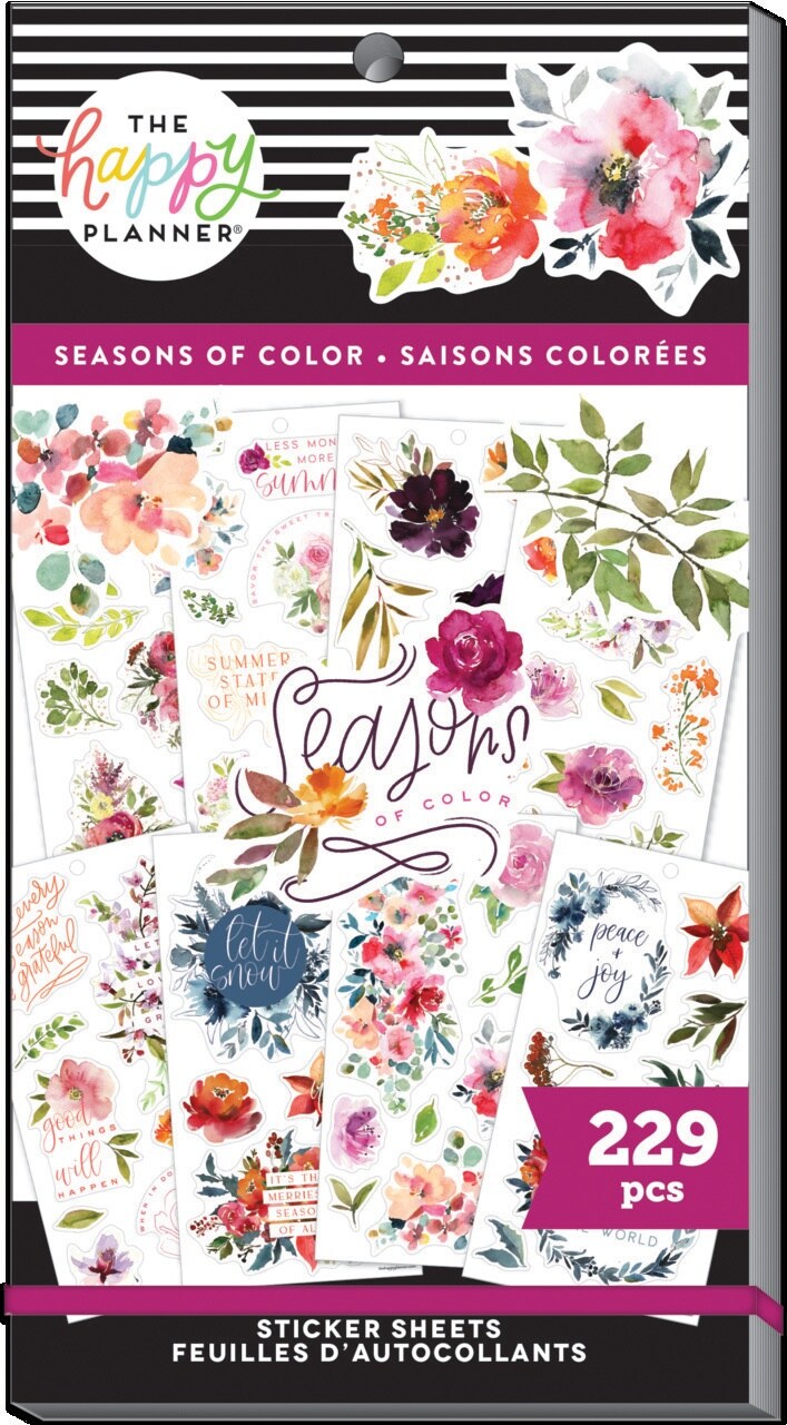 Happy Planner Sticker Value Pack-Seasonal Floral Classic